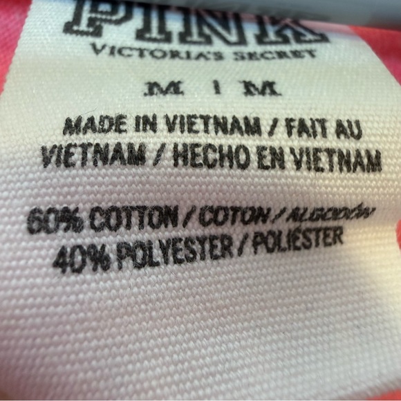 Pink by Victoria’s Secret Hot Pink Racerback Tank Top Size Medium - Picture 4 of 7